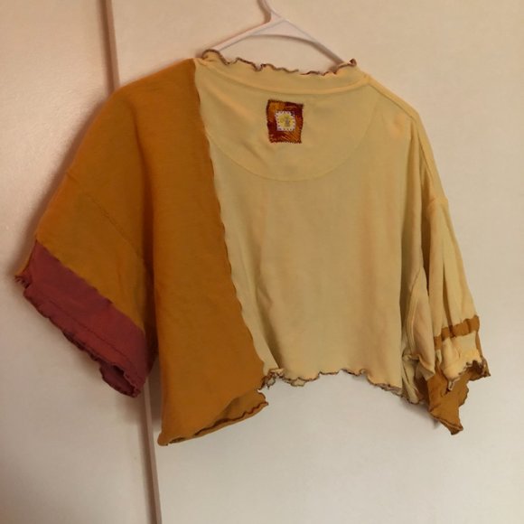 3/$40 👚 Handmade asymmetrical crop top! - Picture 5 of 6